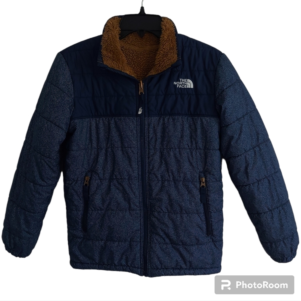 The North Face Boys full zip sherpa linded jacket size M